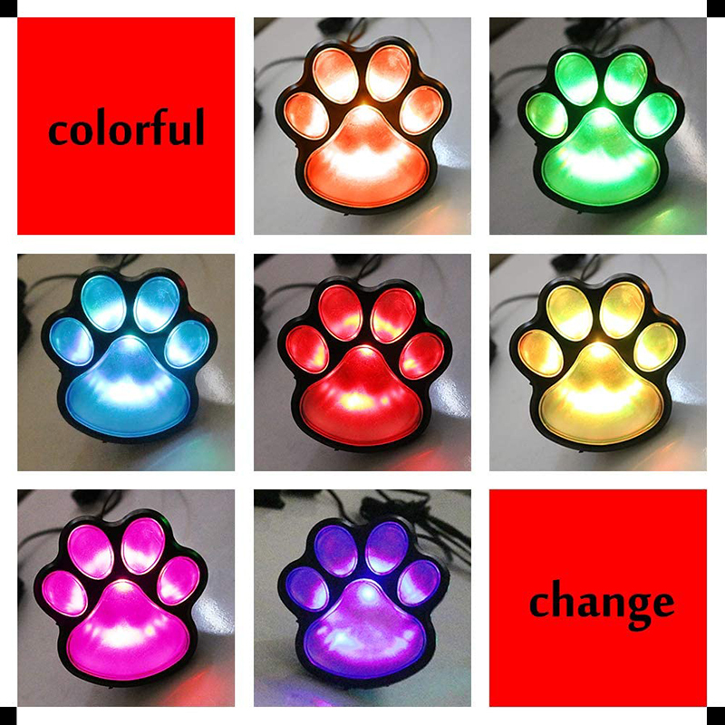 Milalit Paw Print Solar Outdoor Lights Waterproof Dog Bear Paw Lights Cat Puppy Animal Garden Footprint Path Paw Lamp Walkway Lighting for Patio Yard Any Pet Lover