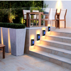 Milalit Modern Solar 6 LED Wall Wash Street Light Up Down Two Sides Illumination IP65 Flexible Smart Washer Security Lamp Outside Lighting Wall Mounted Outdoor for Home Restaurant Hotel Bar Balcony