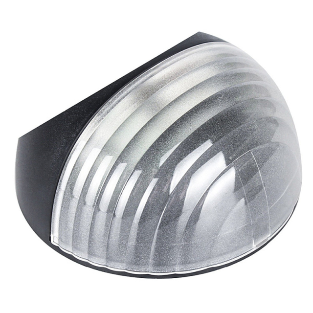 Milalit Solar Fence Wall LED Lamps Outdoor Waterproof ABS Plastic Warm White Cold White Deck Lights for Balcony Porch Roof Garden Black Color Body