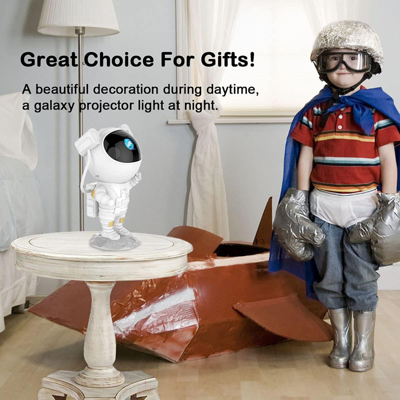Milalit Astronaut Galaxy Light Projector Space Buddy Projector Night Light for Bedroom with Remote Control and Timer Astro Alan Star Ceiling Projector Spaceman Evening Lamp for Gaming Room Home Theater Birthday Valentine's Day