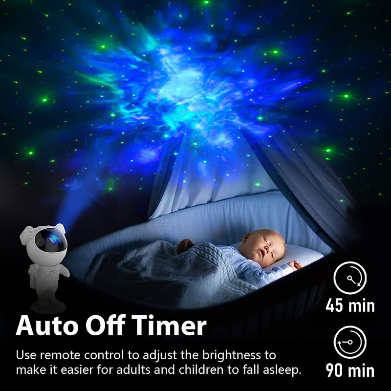 Milalit Astronaut Galaxy Light Projector Space Buddy Projector Night Light for Bedroom with Remote Control and Timer Astro Alan Star Ceiling Projector Spaceman Evening Lamp for Gaming Room Home Theater Birthday Valentine's Day