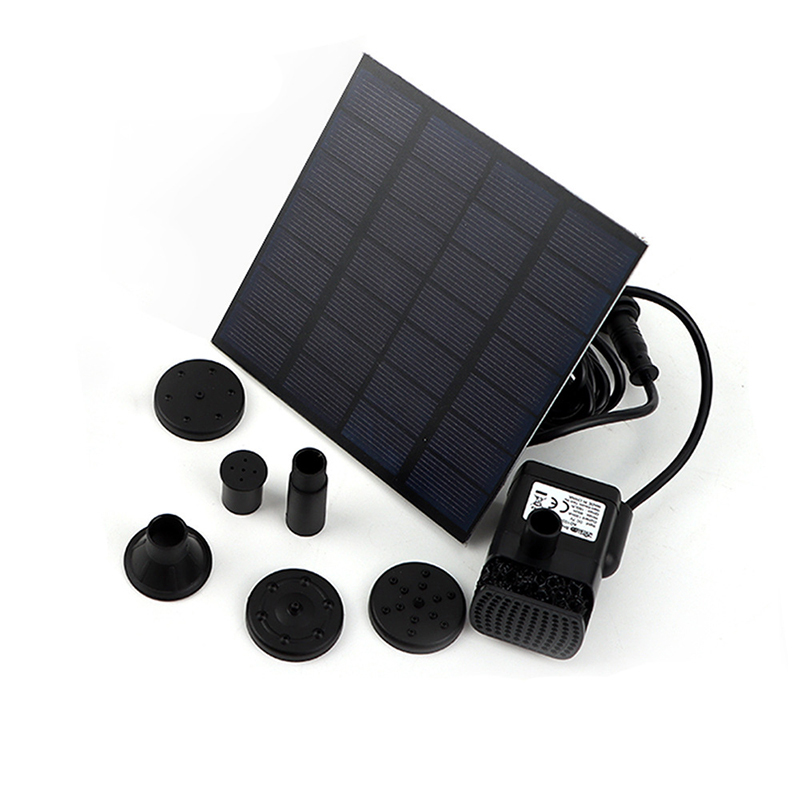 Milalit Solar Powered Fountain Free Floating Standing Water Pump for Birdbath Garden Large Small Pond Fountain Lake Floating Tank 7v 1.8w Fish Tank