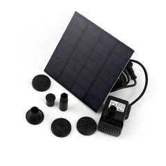 Milalit Solar Powered Fountain Free Floating Standing Water Pump for Birdbath Garden Large Small Pond Fountain Lake Floating Tank 7v 1.8w Fish Tank