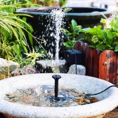 Milalit Solar Powered Fountain Free Floating Standing Water Pump for Birdbath Garden Large Small Pond Fountain Lake Floating Tank 7v 1.8w Fish Tank
