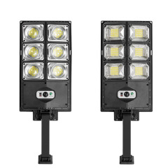 Milalit Solar Outdoor Waterproof IP65 Flood Lights 3 Modes Led Sunlight Powered Motion Sensor Wall Lamp with Remote Control Optical Lens Light Bowl Street Light for Home Garden Yard Parking Lot