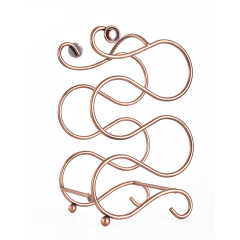 Milalit Wrought Metal Iron Wine Bottle Rack European Multi 4 Bottles Bronze Creative Red Grape Wine Cabinet Display Stainless Stand for Home Office Restaurant Bar Karaoke Hotel Club Party Exhibition Ceremony