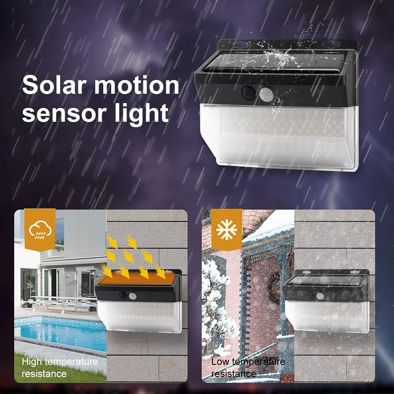 Milalit 262 LED Solar Lights Outdoor Motion Sensor Security Lights 270º Wide Angle Lighting IP65 Waterproof Wireless Solar Powered Wall Mounted Lights whth 3 Lighting Modes for Garden Fence Outside Wall 1PACK 2PACK 4PACK