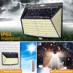 Milalit 228 Led Solar Security Light Outdoor Garden Fence Lights 270° Wide Angle 228LED Solar Motion Sensor Lamps Waterproof 3 Lighting Modes Sunlight Powered Wall Light for Patio Garage Yard Pathway Porch Balcony