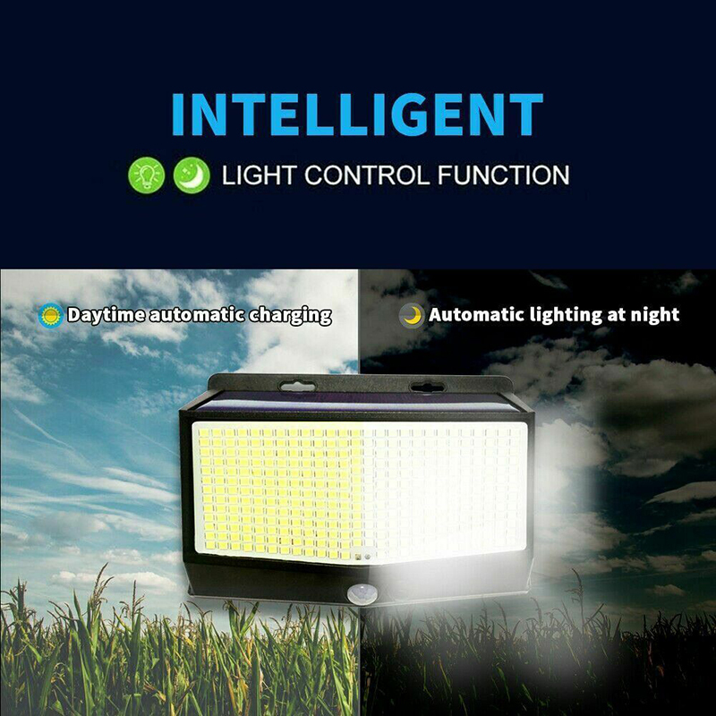 Milalit 468LED Super Bright Solar Garden Wall Lamp 1/2/4 Pack Solar Motion Sensor Street Light with 3 Lighting Modes Built-in Human Sensor 270° Wide Angle Outdoor Waterproof IP65 Security Light for Villa Front Door Deck