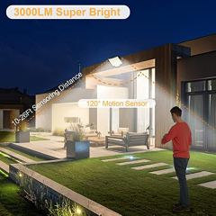 Milalit 106 LED Ultra Bright Outdoor Solar Light PIR Motion Sensor Wall Lights 4 Working Modes 106LED IP65 Waterproof Solar Security Lamp For Country House Garden Backyard Garage
