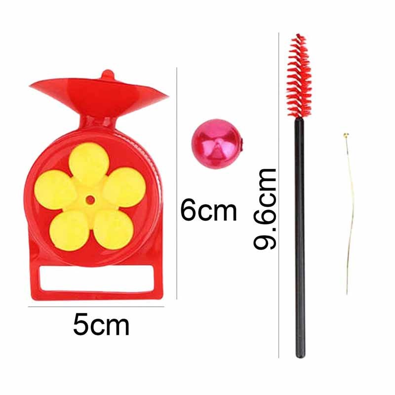 Milalit Garden Handheld Hummingbird Feeders Cute Flower Window Small hanging Hummingbird Feeder Plastic Mini Hummingbirds Feeder in Red Yellow Outdoor Bird Feeding Device for Outdoor Garden Decoration