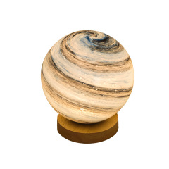 Milalit USB Dimmable Galaxy Moon Lamp Kids Night Lights Stepless Dimming Planet Pattern LED Planet Glass Romantic Table Lamp Remote & Touch Control Home Decor Gifts