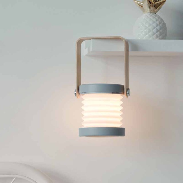 Milalit USB Rechargeable Baby Night Light Touch Control Lantern Lamp 3-Level Brightness Multi-Functional Portable Extend LED Hanging Lantern Light Foldable Wood Bedside Table Lamp for Bedroom Living Room Outdoor Office Camping