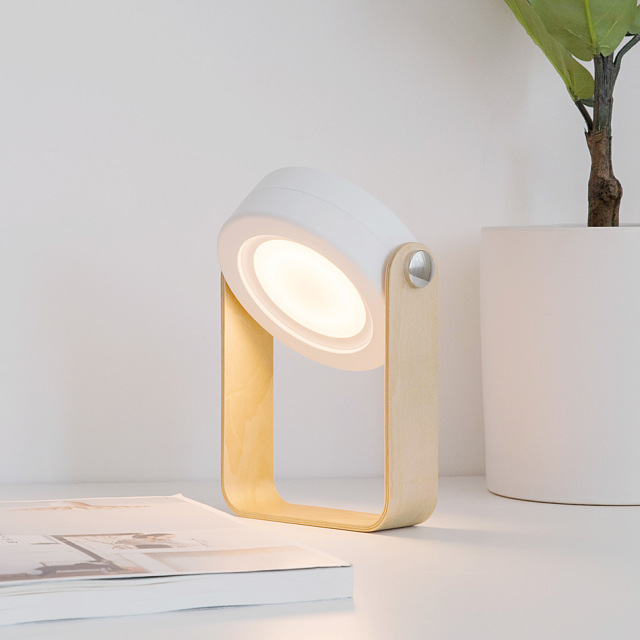 Milalit USB Rechargeable Baby Night Light Touch Control Lantern Lamp 3-Level Brightness Multi-Functional Portable Extend LED Hanging Lantern Light Foldable Wood Bedside Table Lamp for Bedroom Living Room Outdoor Office Camping