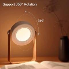 Milalit USB Rechargeable Baby Night Light Touch Control Lantern Lamp 3-Level Brightness Multi-Functional Portable Extend LED Hanging Lantern Light Foldable Wood Bedside Table Lamp for Bedroom Living Room Outdoor Office Camping