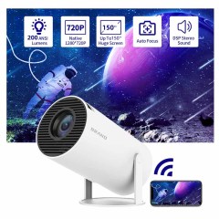 Milalit Wifi Smart Mini LCD Portable Projector Full HD 1080P Support Multimedia Home Outdoor Video Theater Max 130'' Screen Display Support 4K Video Decoding 4K Mini Projector with WiFi and Bluetooth for Iphone Android Phone HDMI USB TV Stick