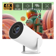 Milalit Wifi Smart Mini LCD Portable Projector Full HD 1080P Support Multimedia Home Outdoor Video Theater Max 130'' Screen Display Support 4K Video Decoding 4K Mini Projector with WiFi and Bluetooth for Iphone Android Phone HDMI USB TV Stick