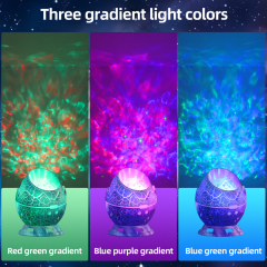 Milalit Wireless Bluetooth Dinosaur Egg Pattern Galaxy Star Egg Shell Projector Starry Sky Lamp Night Light with Nebula 360 degree Adjustable Remote Control Best Gift & Decoration for Children's and Adults' Bedroom