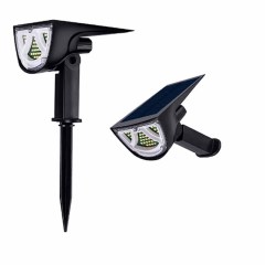 Milalit 43LED 10W Solar Landscape Light Front and Back Rear Lighting RGB Waterproof IP65 Spot Light Garden Decor Lawn Insert Wall Mount Lamp for Garden Yard Pathway Lighting Decoration