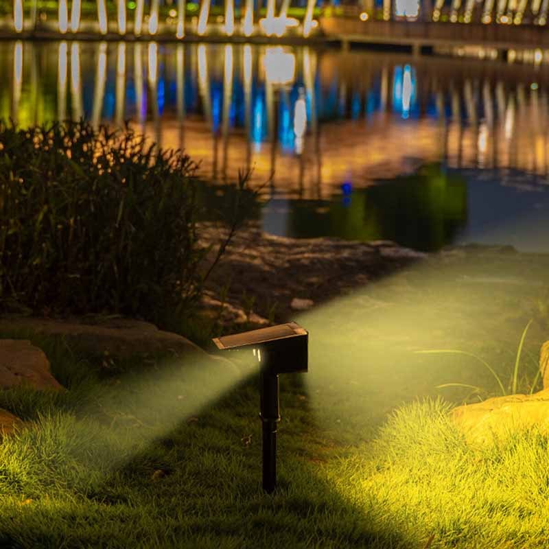 Milalit 43LED 10W Solar Landscape Light Front and Back Rear Lighting RGB Waterproof IP65 Spot Light Garden Decor Lawn Insert Wall Mount Lamp for Garden Yard Pathway Lighting Decoration