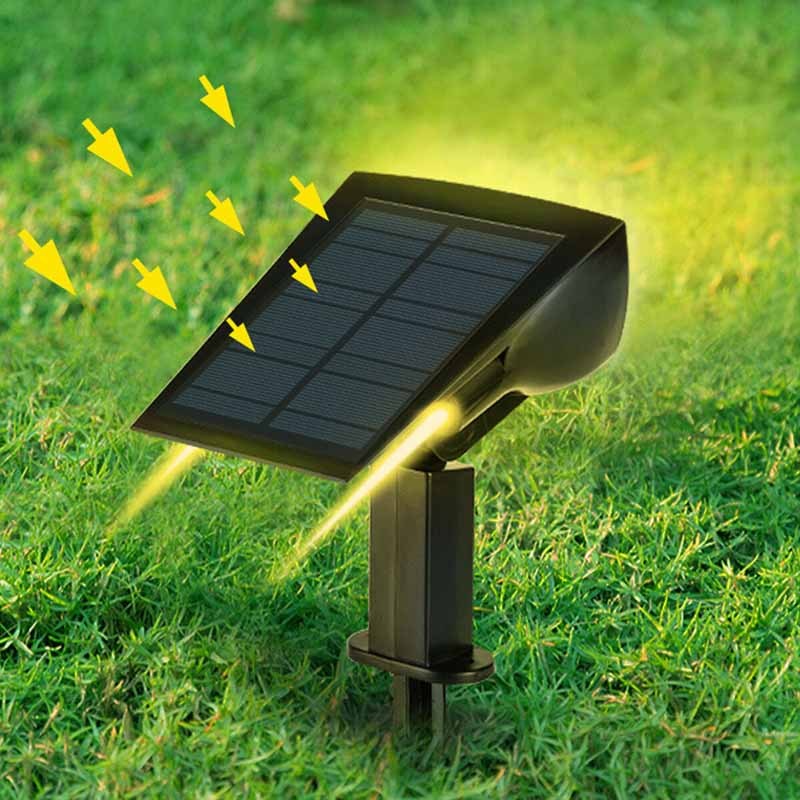 Milalit 43LED 10W Solar Landscape Light Front and Back Rear Lighting RGB Waterproof IP65 Spot Light Garden Decor Lawn Insert Wall Mount Lamp for Garden Yard Pathway Lighting Decoration