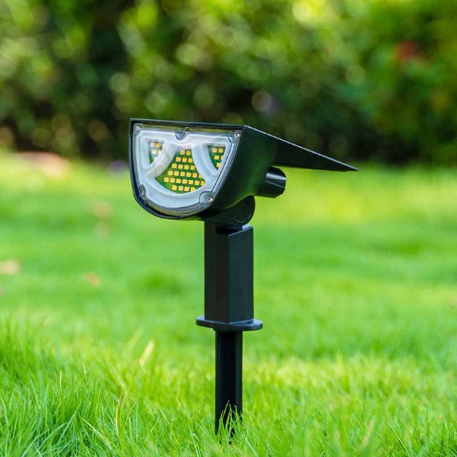 Milalit 43LED 10W Solar Landscape Light Front and Back Rear Lighting RGB Waterproof IP65 Spot Light Garden Decor Lawn Insert Wall Mount Lamp for Garden Yard Pathway Lighting Decoration