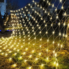 Milalit Christmas Net Outdoor 3x2m 196LED Mesh String Light Waterproof Tree Net Fairy Lights EU AU US UK Plug in with 8 Modes Connectable Lamp for Outdoor Garden Festival Decoration