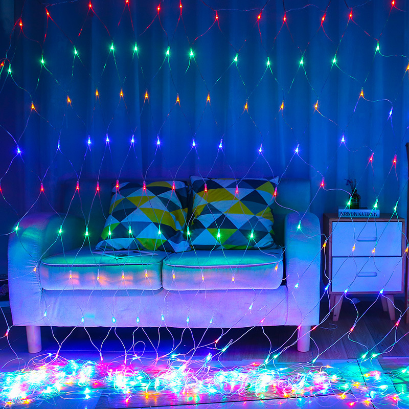 Milalit Christmas Net Outdoor 3x2m 196LED Mesh String Light Waterproof Tree Net Fairy Lights EU AU US UK Plug in with 8 Modes Connectable Lamp for Outdoor Garden Festival Decoration