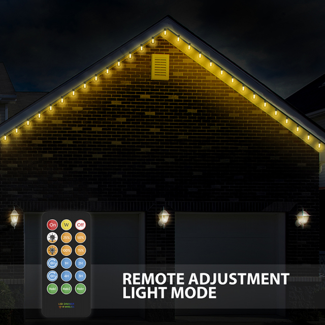 Milalit Smart Electric Plug in 15m G40 Outdoor IP65 2000K String LED 25 Bulb Lamps with Bluetooth APP IR Remote Control Dimmer Timer Function for Garden Yard Holiday Festival Decoration
