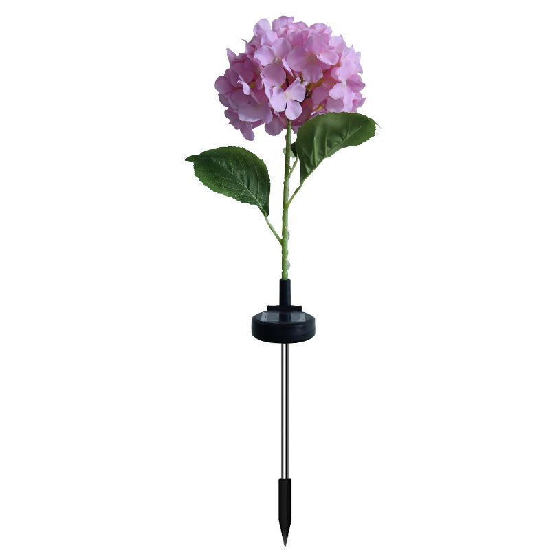 Milalit Solar Hydrangea Flower Light 20LED Beautiful Fabric Flowers Lamp for Wedding Engagement Party Birthday Proposal Decoration