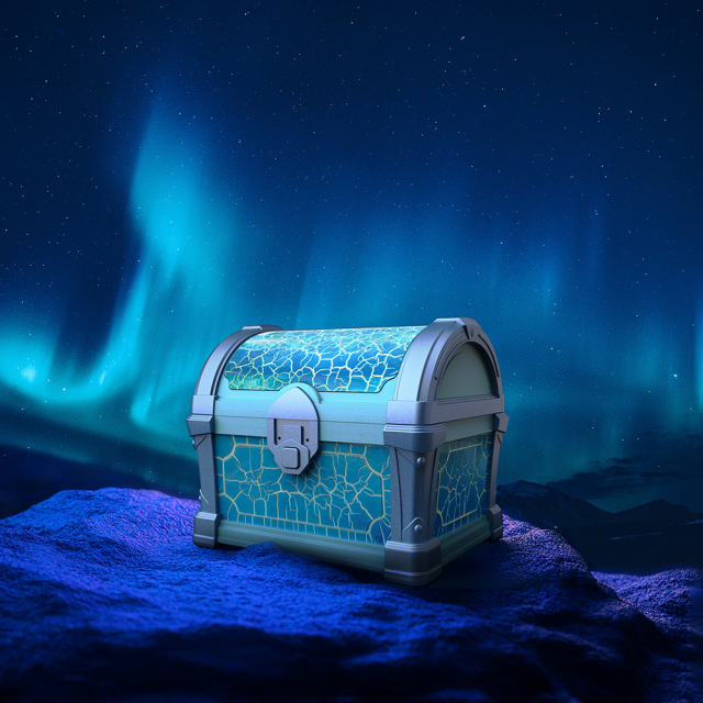 Milalit Bluetooth Treasure Chest Projector Light with White Noise Music Hidden Box Night Lamp with Timer Brightness Dimming Function for Kids Children Bedroom Living Room Decoration