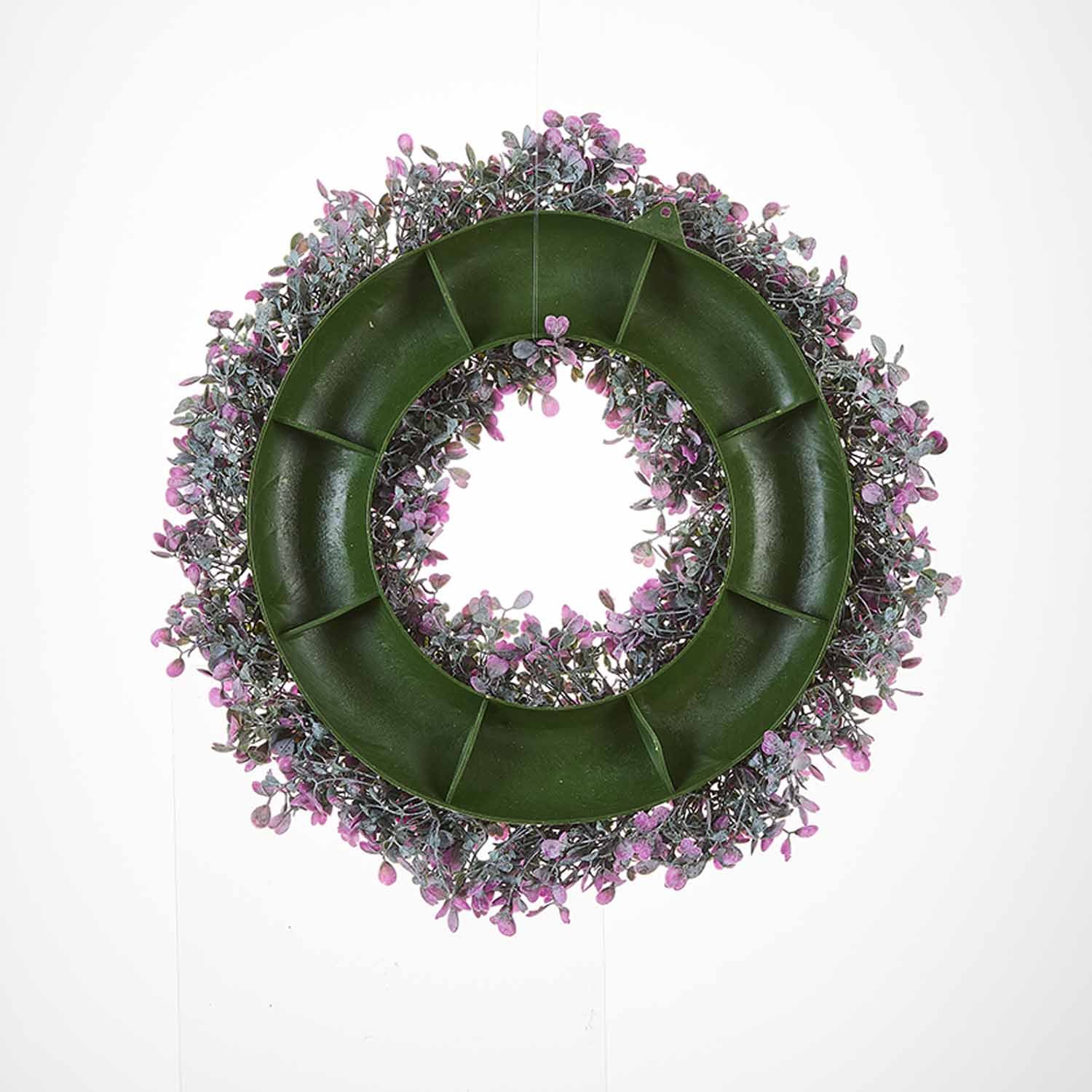 Milalit 36cm 14.1 Inch Purple Wisteria Blossom Artificial Flowers Spring Summer Wreath for All Season Front Door Villa Warehouse Decor 14'' Holly Wisteria Flower Artificial Floral Wreath Hanged Garland for Wedding Room Church Classroom Bedroom Window