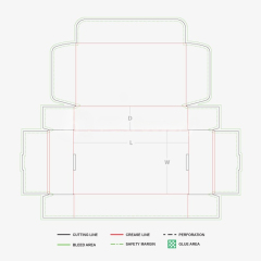 Roll End 3 Flap Lock Corrugated Box