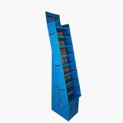 Blue Nine-Shelf Display