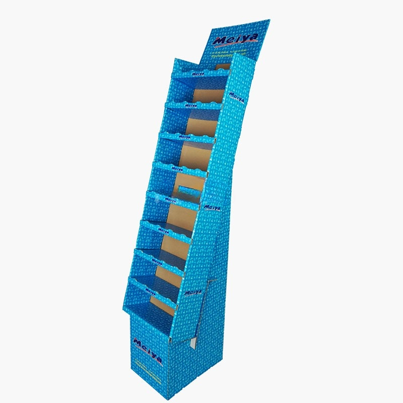 Blue Nine-Shelf Display