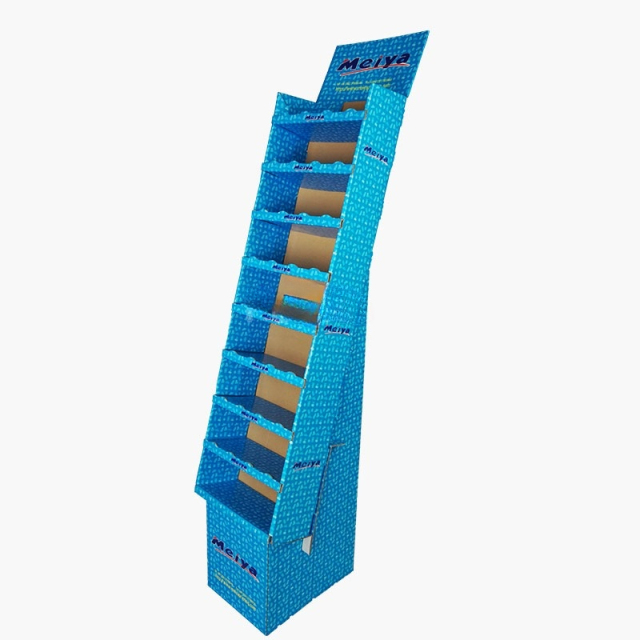 Blue Nine-Shelf Display