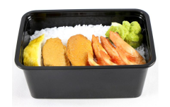 Wholesale disposable plastic transparent square lunch box takeaway packaging box American fast food lunch box PP