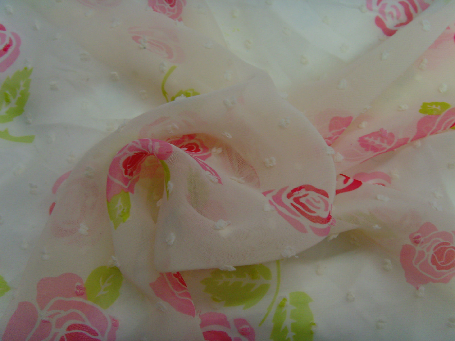 chiffon with jacquard