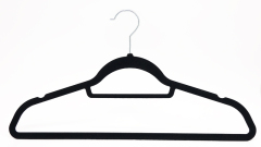 Velvet Hanger with Accessory Bar Flocked Hangers