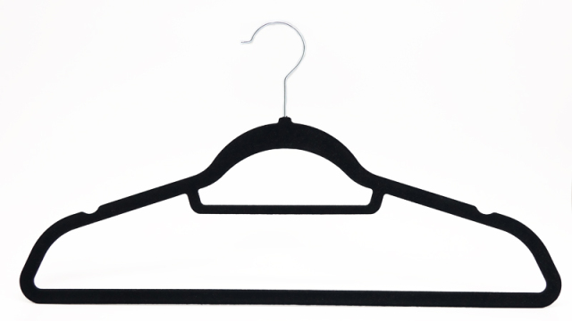 Velvet Hanger with Accessory Bar Flocked Hangers