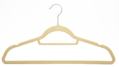 Velvet Hanger with Accessory Bar Flocked Hangers