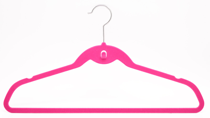 Velvet Hanger With Accessory Hook