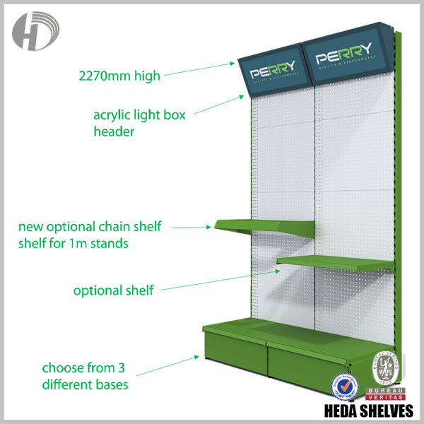 Perforated Hardware Tool Display Stand