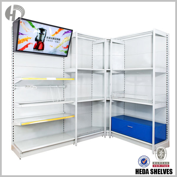 Multifunctional Combination Wall Shelving Fixtures for Retail Stores