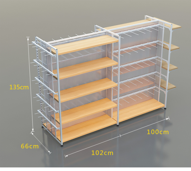 MINISO Style Retail Store Display Shelving