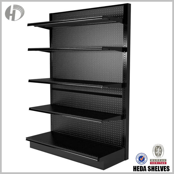 Black Lozier Supermarket Gondola Shelves