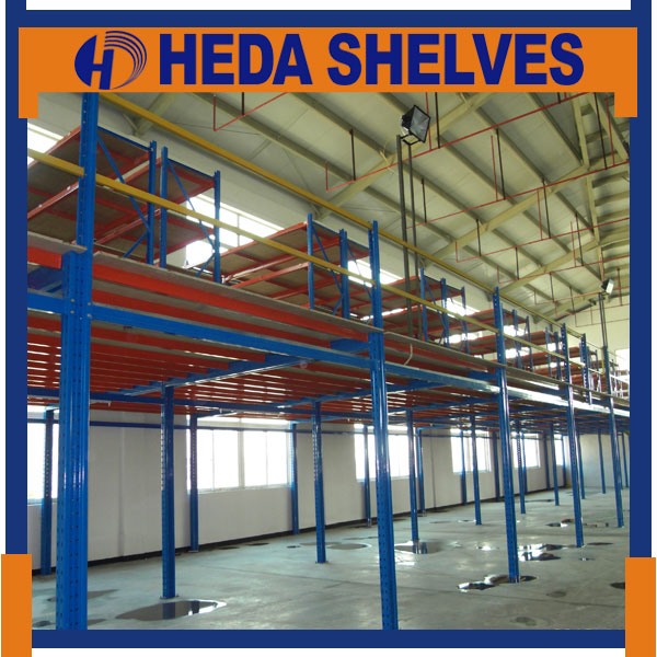 2 Tier Platform Racking 2-3 Layers Mezzanine Platform Racking System - HEDA SHELVES