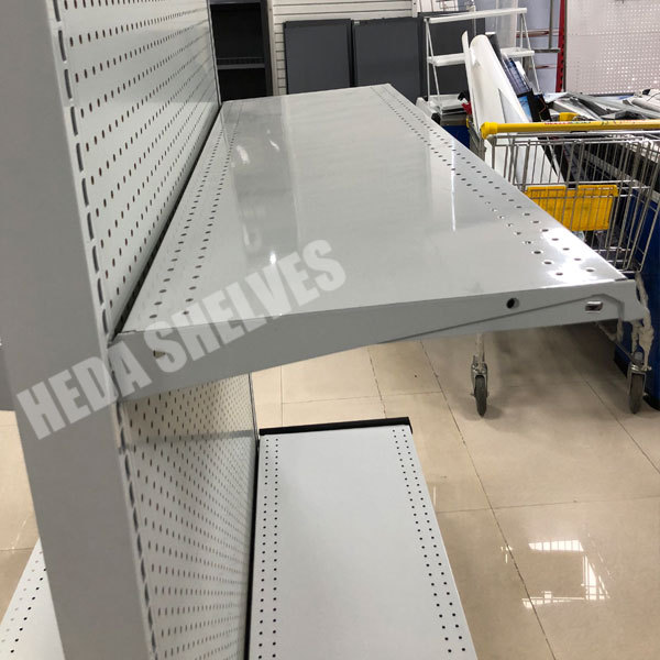 White Gondola Shelving For Retail Store or Supermarket