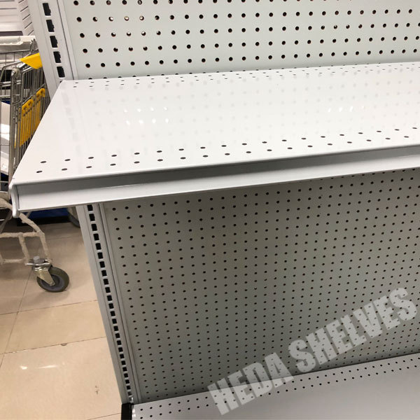 White Gondola Shelving For Retail Store or Supermarket