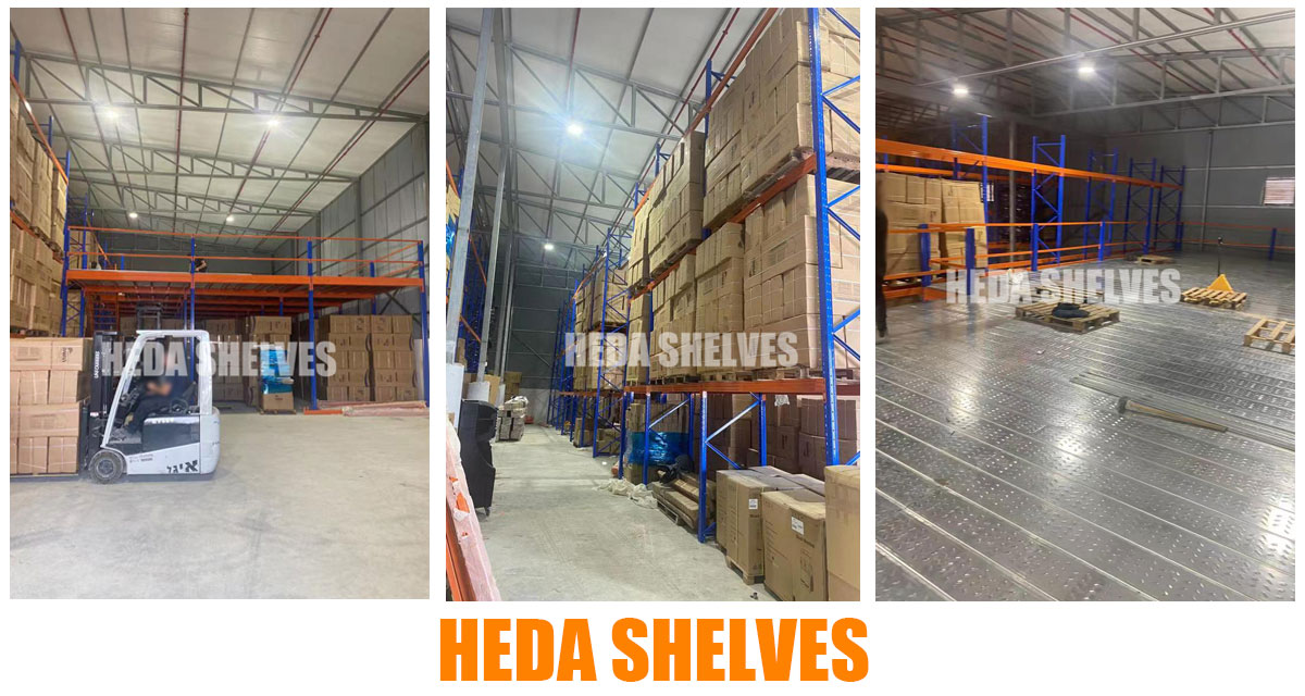 Heavy Duty Pallet Racking and Mezzanine Platform - HEDA